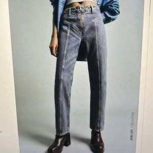 Zara Seamed Straight Jean | 26